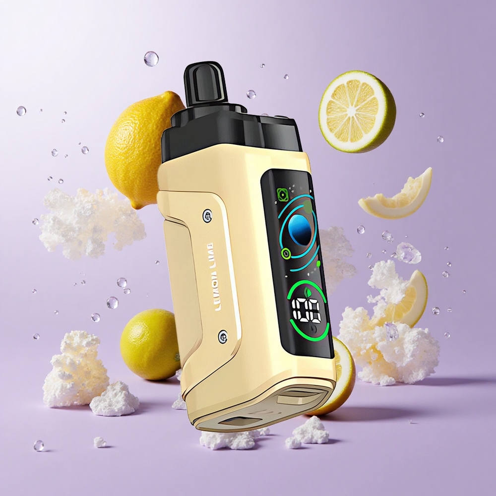 Razz Bar 45000パフス 使い捨てベイプ レモンライム（1.0オームメッシュコイル、タイプC充電式）