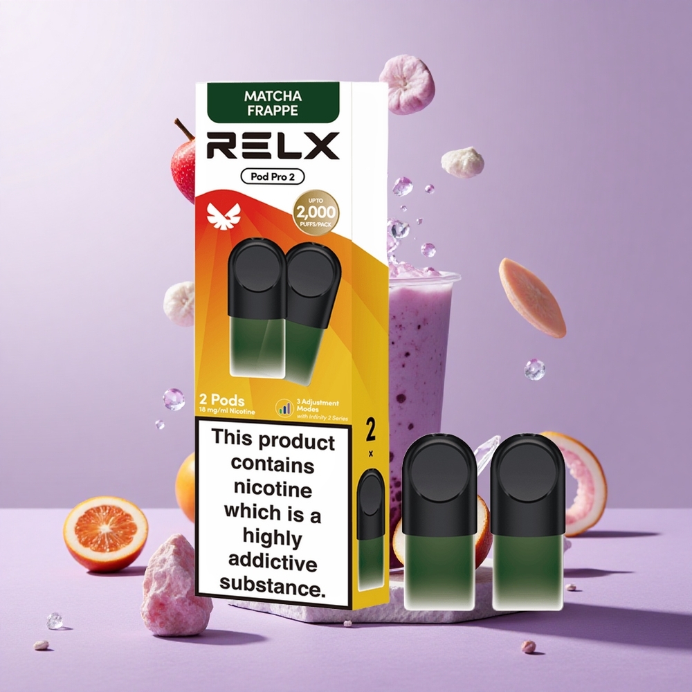 RELX Pod Pro 2 抹茶フラッペ 1.8%ニコチン 1.9ml