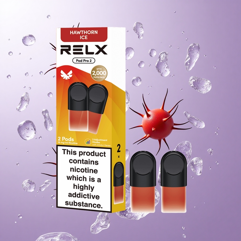 RELX Pod Pro 2 ホーソーンアイス 1.9ml 600パフ 1.8%ニコチン