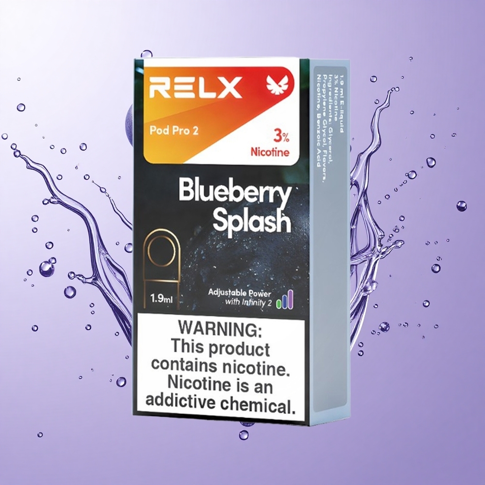 RELX Pod Pro 2 ブルーベリースプラッシュ 1.9ml 600パフ 3%ニコチン
