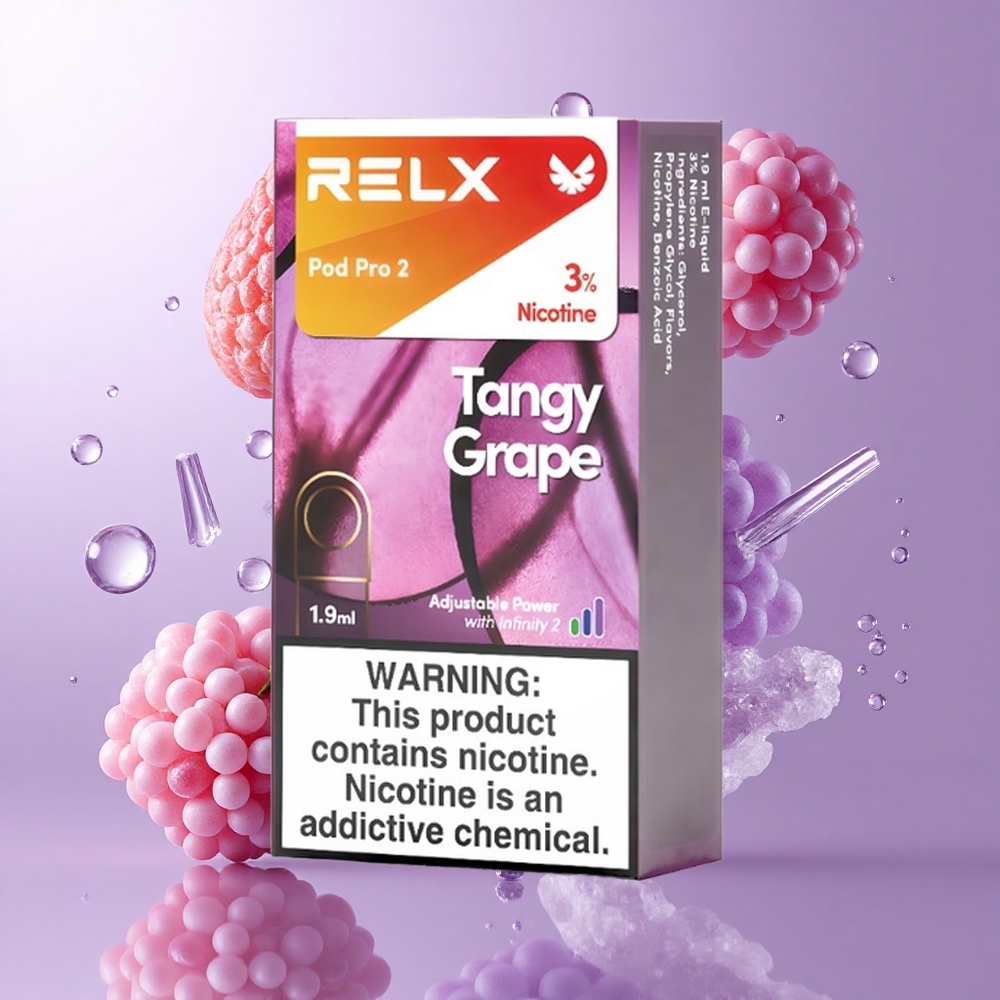 RELX Pod Pro 2 タンギーグレープ 1.9ml 600パフ 3%ニコチン