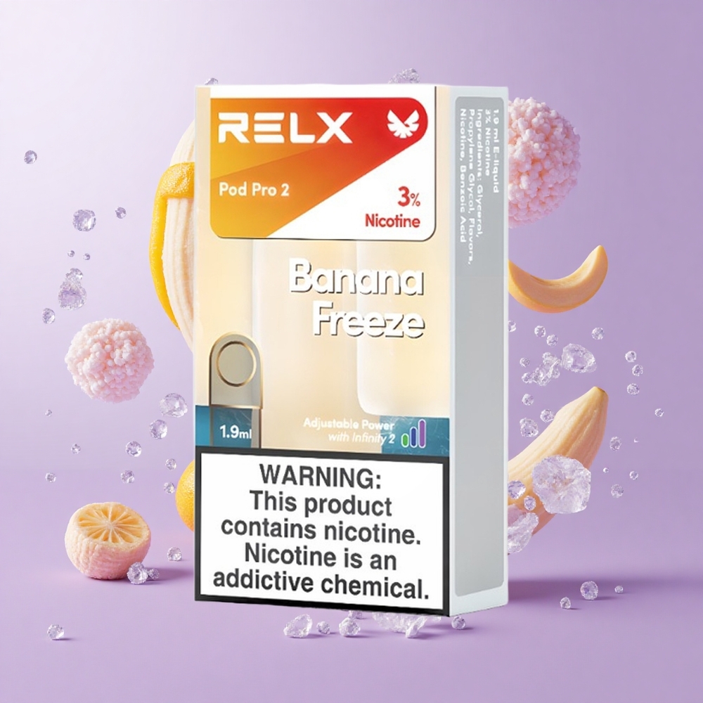 RELX Pod Pro 2 バナナフリーズ ニコチン3％ 600パフ 1.9ml