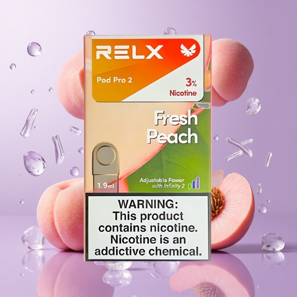 RELX Pod Pro 2 フレッシュピーチ ニコチン3% 600パフ 1.9ml