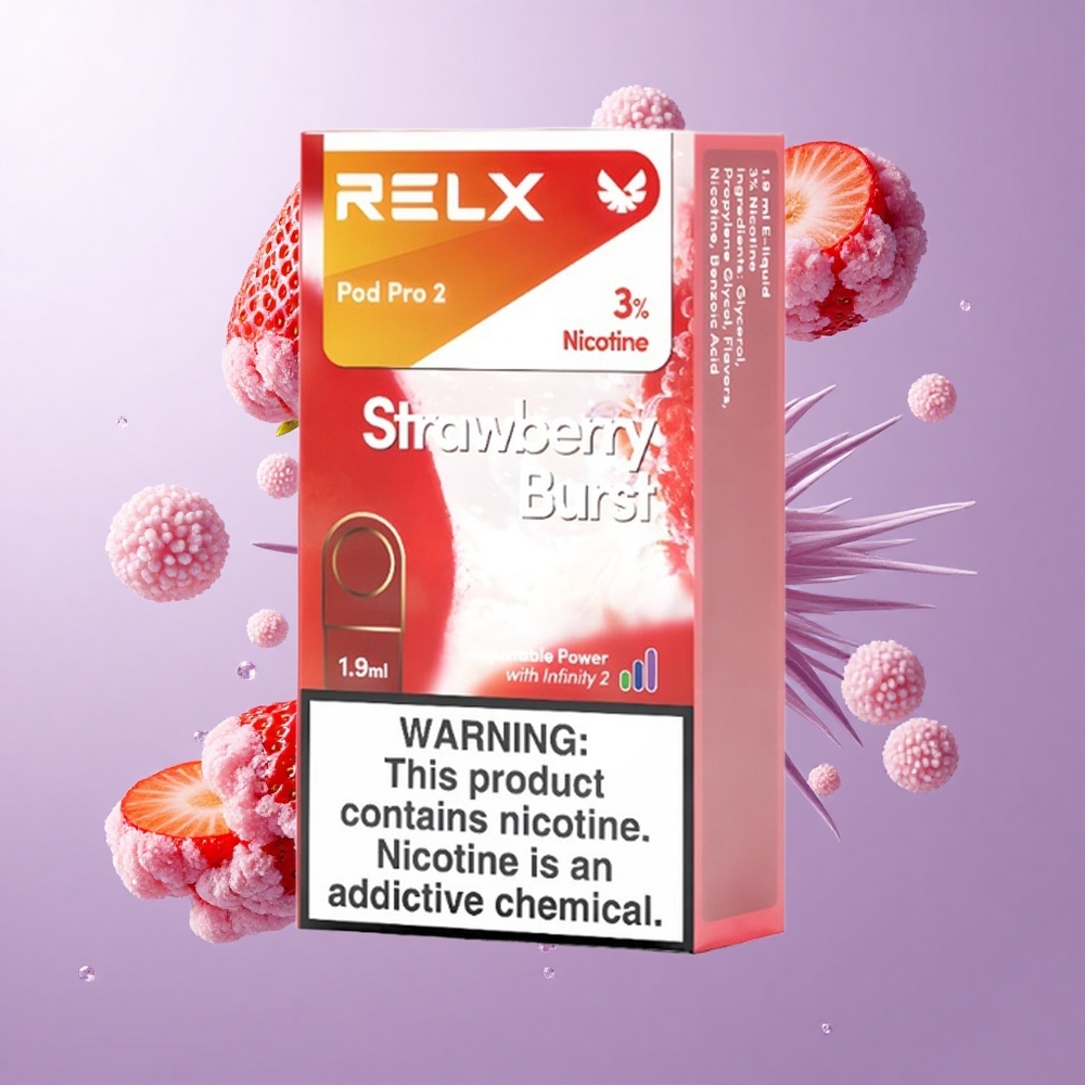 RELX Pod Pro 2 ストロベリーバースト ニコチン3% 600パフ 1.9ml