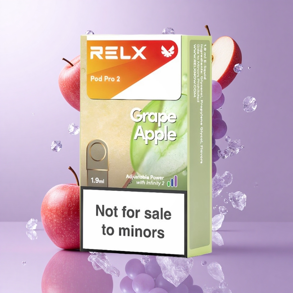 RELX Pod Pro 2 グレープアップル 600パフ 1.9ml