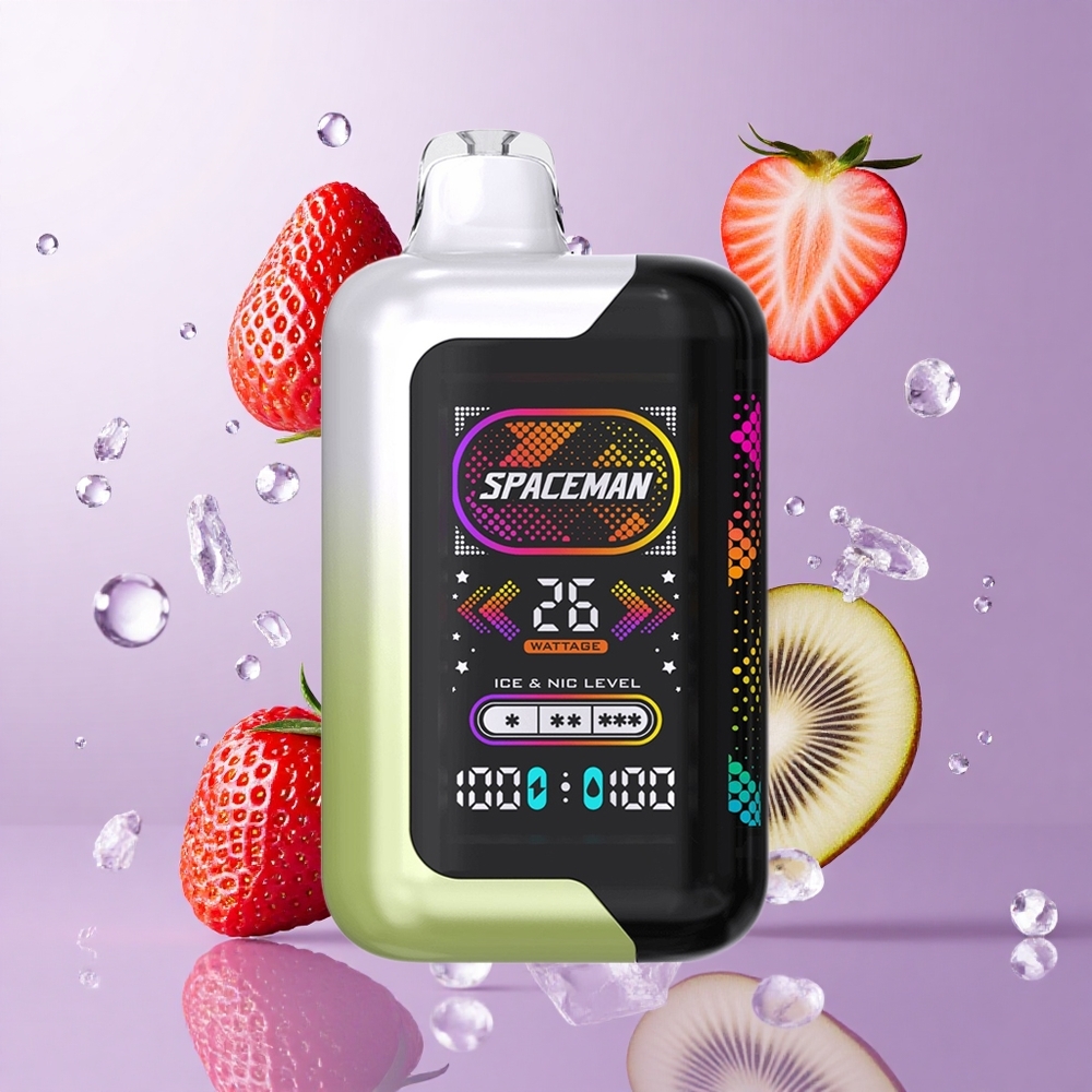 SMOK SPACEMAN SP40000 使い捨てベイプ ストロベリーキウイ 40000パフ 20ml